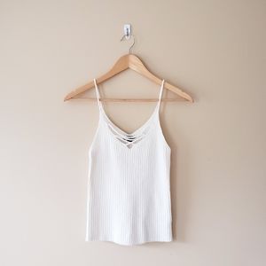 AEO Criss-Cross Ribbed Sweater Cami